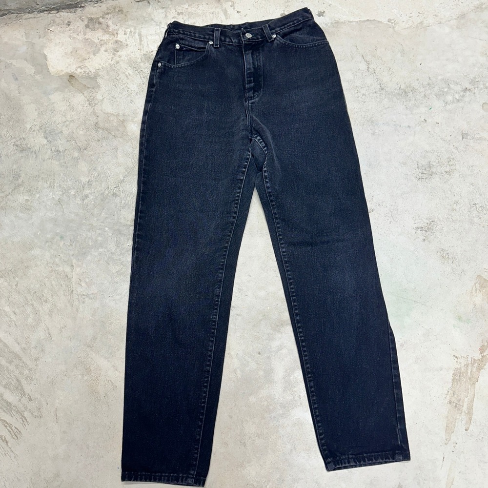 Lee Riders Women's Black Denim‎ Jeans High Waisted Straight Leg Size 10